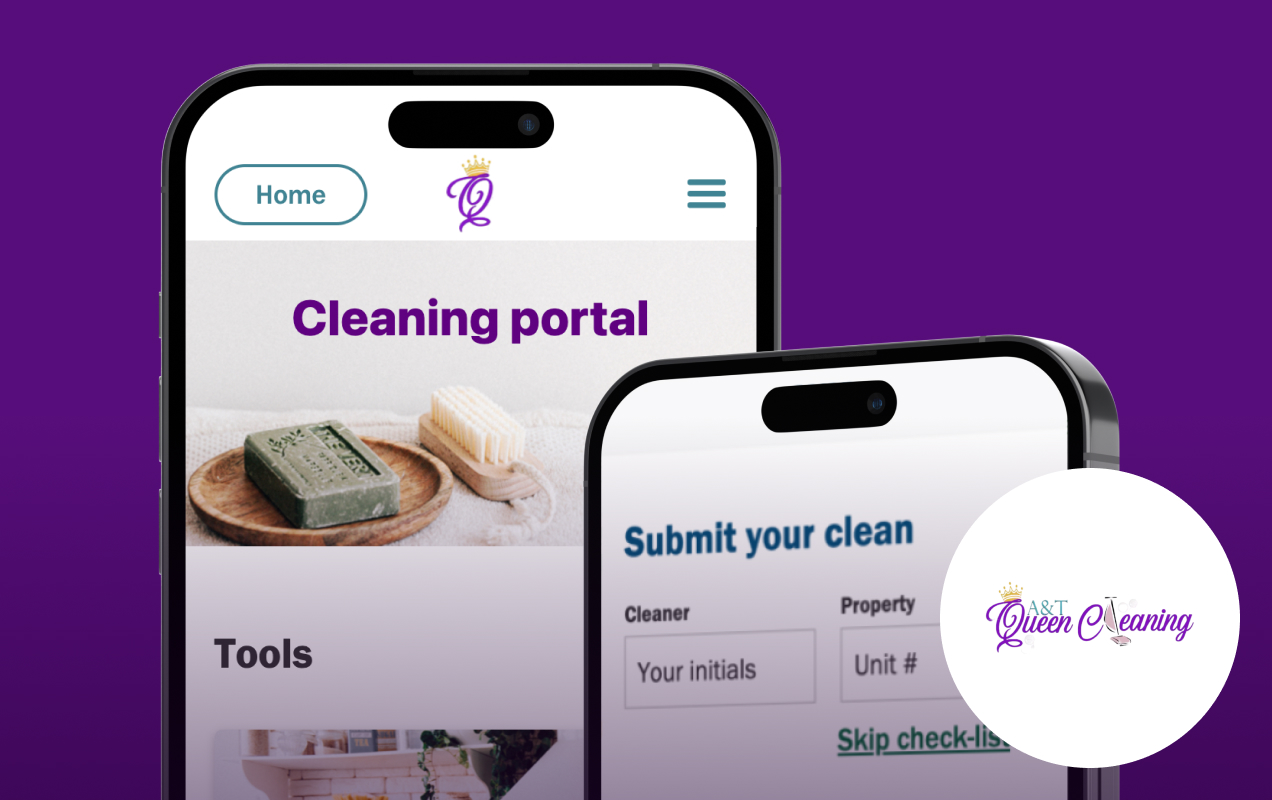 Screenshot of website design